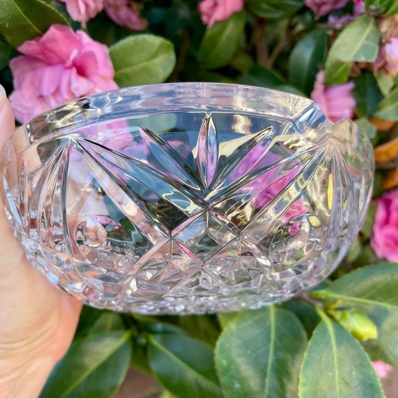 Heavy Leaded Cut Crystal Ashtray Never Used - Picture 3 of 5